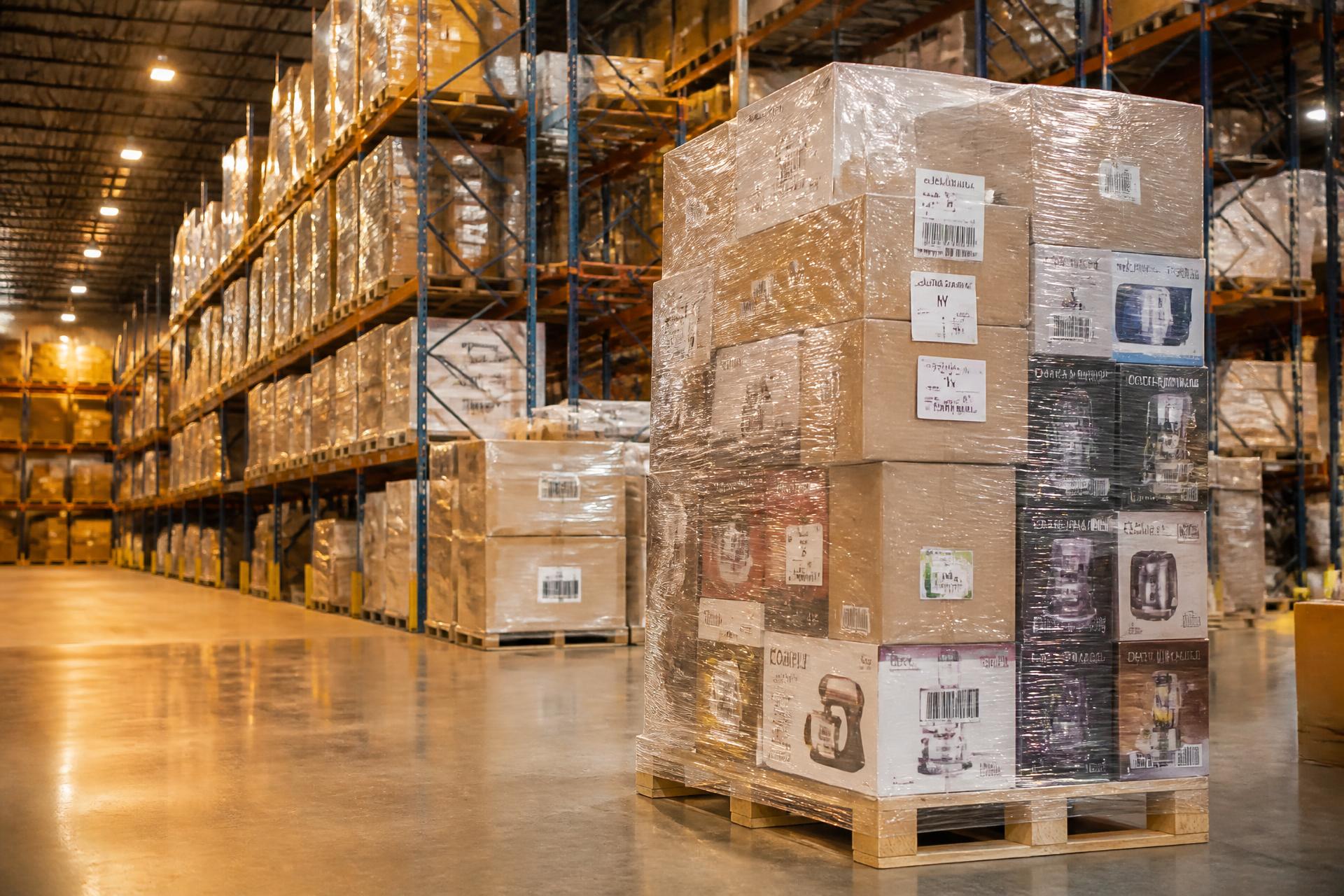 Ex-retail clearance stock arranged for sale in an independent shop